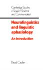 Image for Neurolinguistics and Linguistic Aphasiology