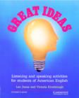 Image for Great Ideas Student&#39;s book : Listening and Speaking Activities for Students of American English