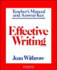 Image for Effective Writing Teacher&#39;s manual