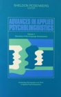 Image for Advances in Applied Psycholinguistics: Volume 1, Disorders of First Language Development