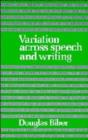 Image for Variation across Speech and Writing