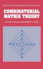 Image for Combinatorial Matrix Theory