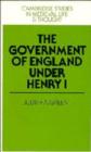Image for The Government of England under Henry I