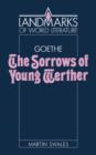 Image for Goethe: The Sorrows of Young Werther