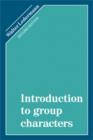 Image for Introduction to Group Characters