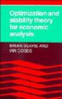 Image for Optimisation and Stability Theory for Economic Analysis