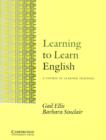 Image for Learning to Learn English Learner&#39;s book : A Course in Learner Training