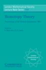 Image for Homotopy Theory: Proceedings of the Durham Symposium 1985