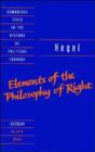 Image for Hegel: Elements of the Philosophy of Right