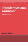 Image for Transformational Grammar