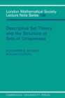 Image for Descriptive Set Theory and the Structure of Sets of Uniqueness