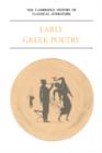 Image for The Cambridge History of Classical Literature: Volume 1, Greek Literature, Part 1, Early Greek Poetry