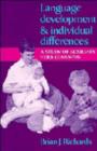 Image for Language Development and Individual Differences