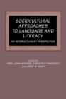 Image for Sociocultural Approaches to Language and Literacy : An Interactionist Perspective