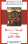 Image for Political Thought in Europe, 1250-1450