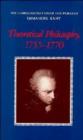 Image for Theoretical Philosophy, 1755-1770