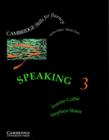 Image for Speaking 3 Student&#39;s Book : Upper-intermediate : Level 3 : Upper-intermediate