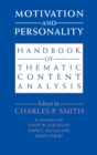 Image for Motivation and Personality : Handbook of Thematic Content Analysis