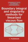 Image for Boundary Integral and Singularity Methods for Linearized Viscous Flow