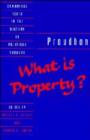 Image for Proudhon: What is Property?