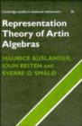 Image for Representation Theory of Artin Algebras
