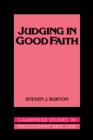 Image for Judging in Good Faith