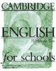 Image for Cambridge English for Schools 2 Workbook