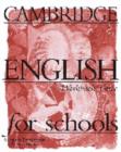 Image for Cambridge English for schools: Student&#39;s workbook 3