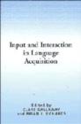 Image for Input and Interaction in Language Acquisition