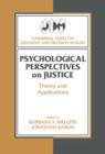 Image for Psychological Perspectives on Justice