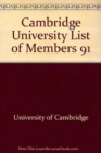 Image for Cambridge University List of Members 91