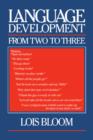 Image for Language Development from Two to Three