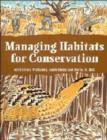Image for Managing Habitats for Conservation