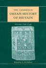 Image for The Cambridge Urban History of Britain