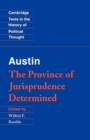 Image for Austin: The Province of Jurisprudence Determined
