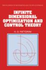 Image for Infinite dimensional optimization and control theory