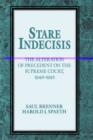 Image for Stare Indecisis : The Alteration of Precedent on the Supreme Court, 1946-1992