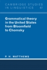 Image for Grammatical Theory in the United States