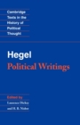 Image for Hegel: Political Writings