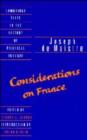 Image for Maistre: Considerations on France