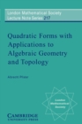 Image for Quadratic Forms with Applications to Algebraic Geometry and Topology