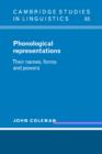 Image for Phonological Representations
