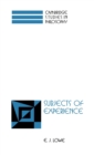 Image for Subjects of experience