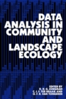 Image for Data Analysis in Community and Landscape Ecology