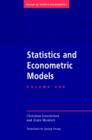 Image for Statistics and econometric modelsVol. 1: General concepts, estimation, prediction and algorithms