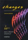 Image for Changes 1 Student&#39;s book Italian edition : English for International Communication