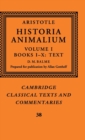 Image for Aristotle: &#39;Historia Animalium&#39;: Volume 1, Books I-X: Text