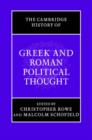 Image for The Cambridge history of Greek and Roman political thought