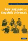 Image for Sign Language and Linguistic Universals