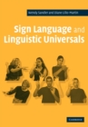 Image for Sign language and linguistic universals